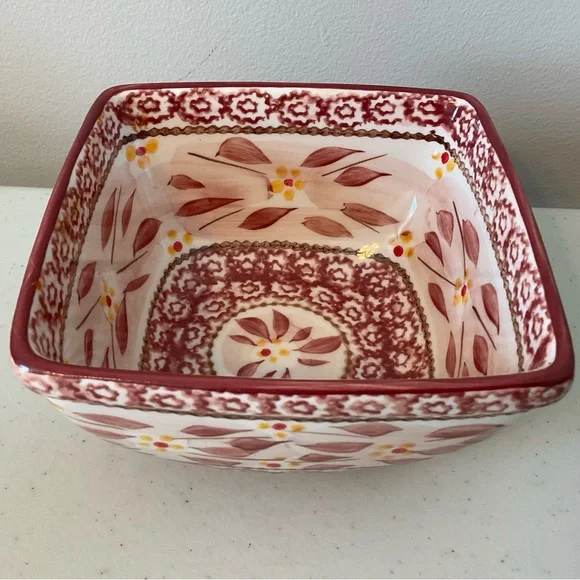TWO Temp-Tations by Tara Old World Cranberry Red Serving Bowls - Picture 8 of 16